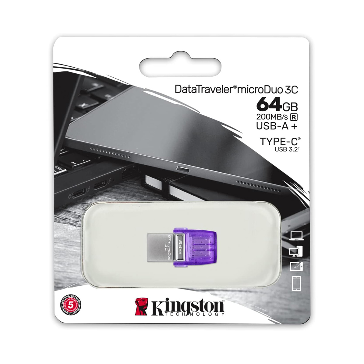 Memoria 64GB duo Tipo C 3.2 image number null