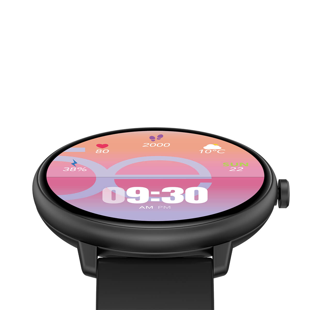 Smartwatch Cloe Series 3 silicón negro unisex image number null
