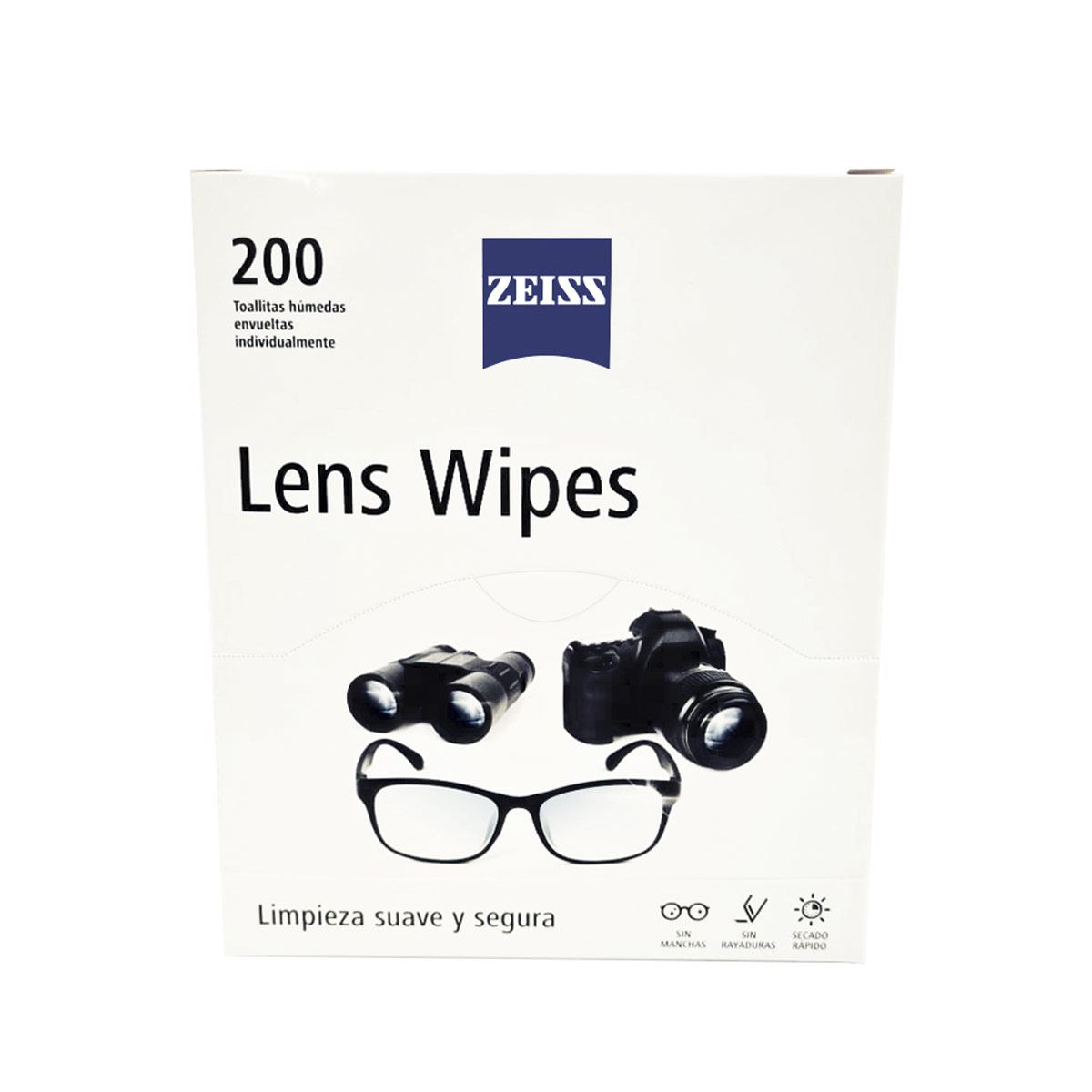 Lens Wipes Toallitas para lentes 200 pzas image number null