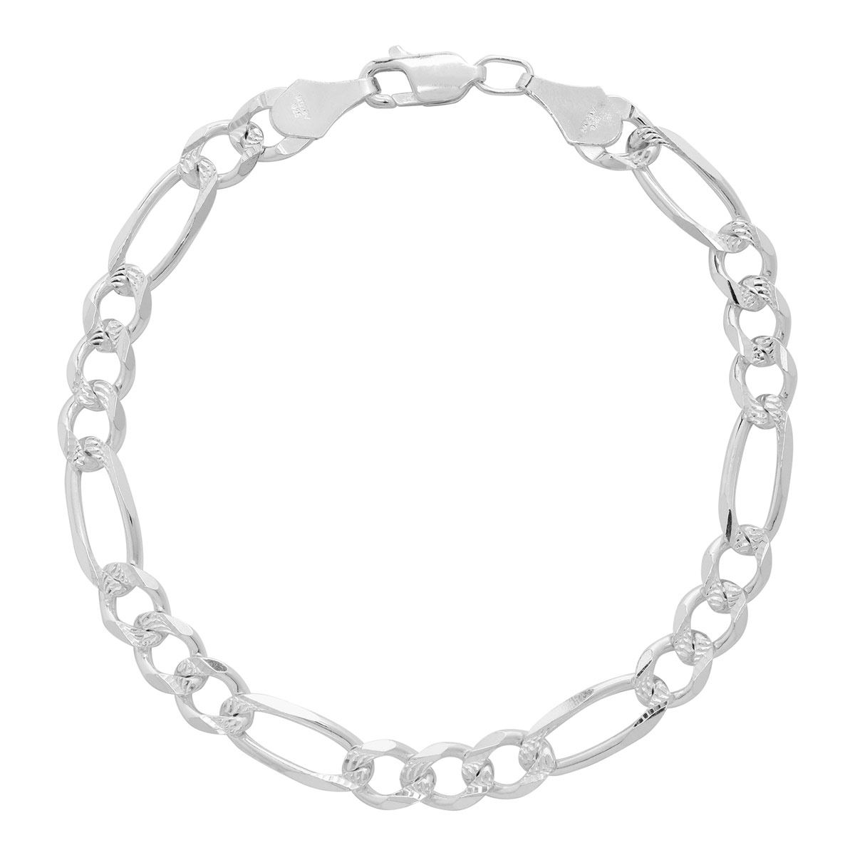 Pulsera Figaro 200 3x1 Ligera Zegrinada Villalpando image number null