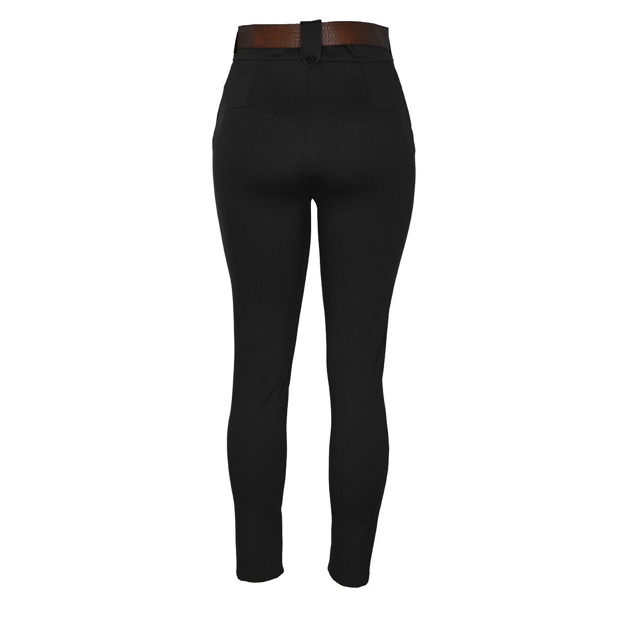 Pantal&oacute;n Recto con Cintur&oacute;n Philosophy Color Negro Talla Extra Grande para Mujer image number null