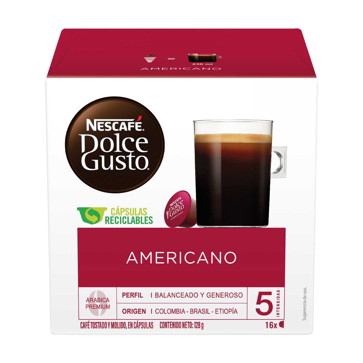 Cápsulas de Nescafé Americano image number null