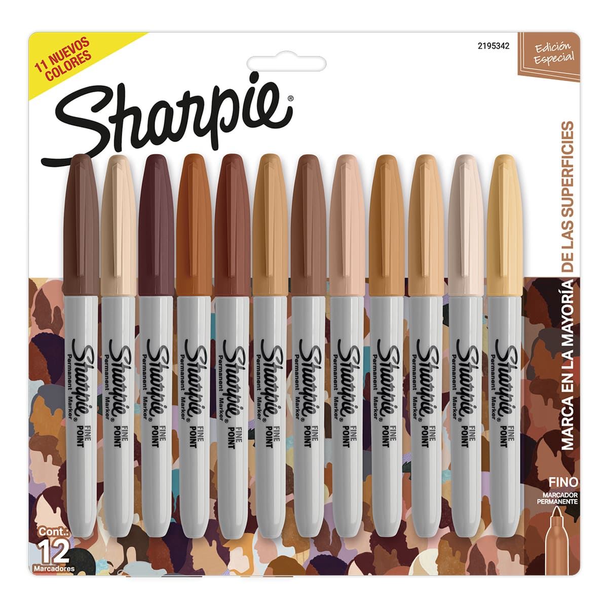 Marcadores Permanentes Sharpie Punto Fino Set 12 Piezas image number null