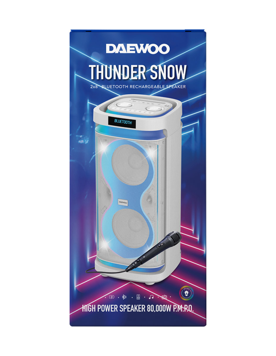 Bafle Bluetooth Thunder Snow Daewoo image number null